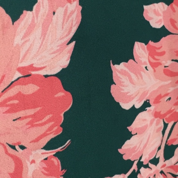 J. Crew Mercantile Floral Tie Sleeve Dress Green 4 - Picture 7 of 8